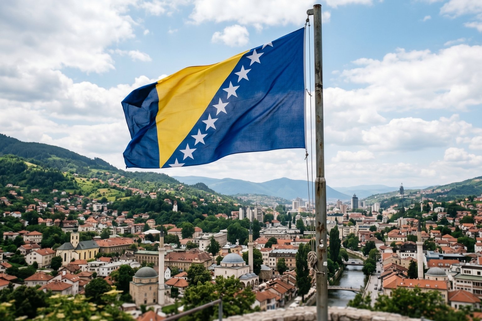 Bosnie-Herzégovine Flag Colors, Meaning, History, Origin